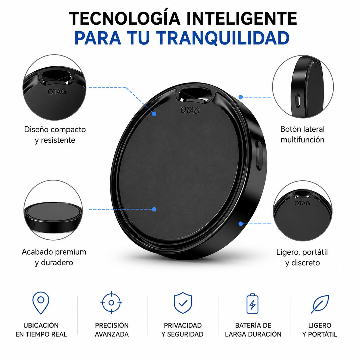Localizador Inteligente OTAG GPS para Android y iPhone