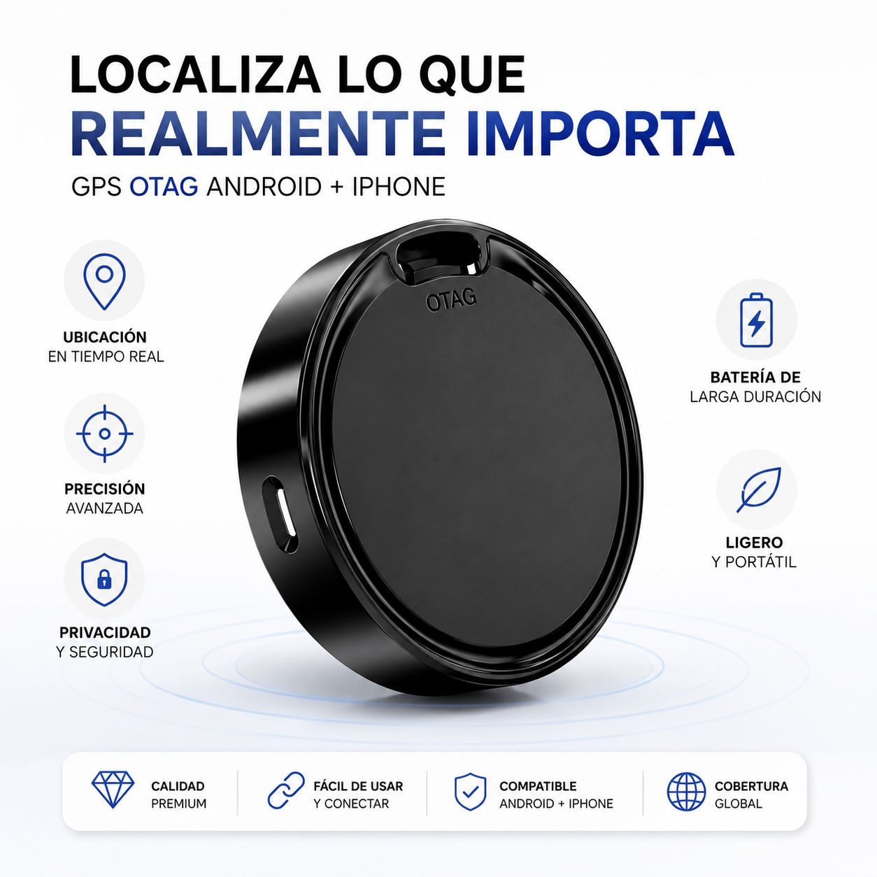 Localizador Inteligente OTAG GPS para Android y iPhone