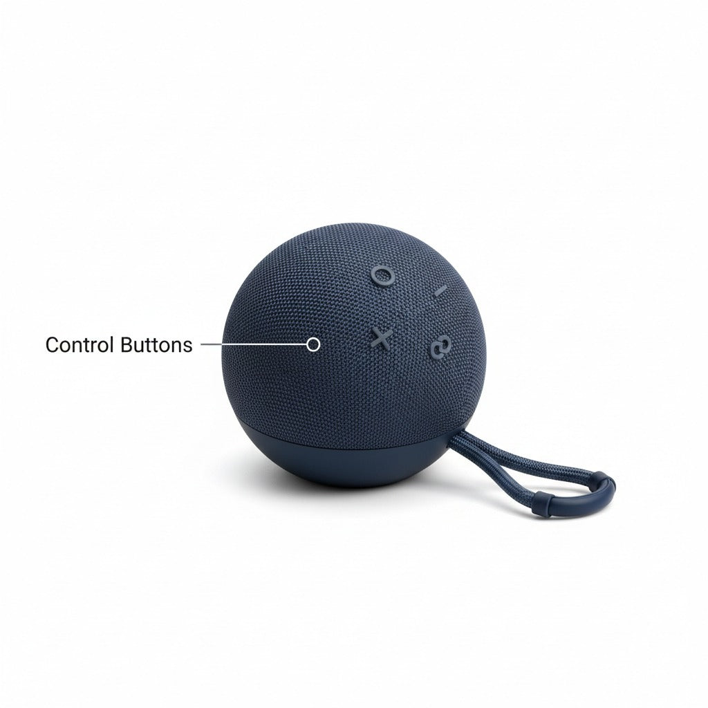 Parlante Bluetooth Tipo Alexa con Luz LED Recargable