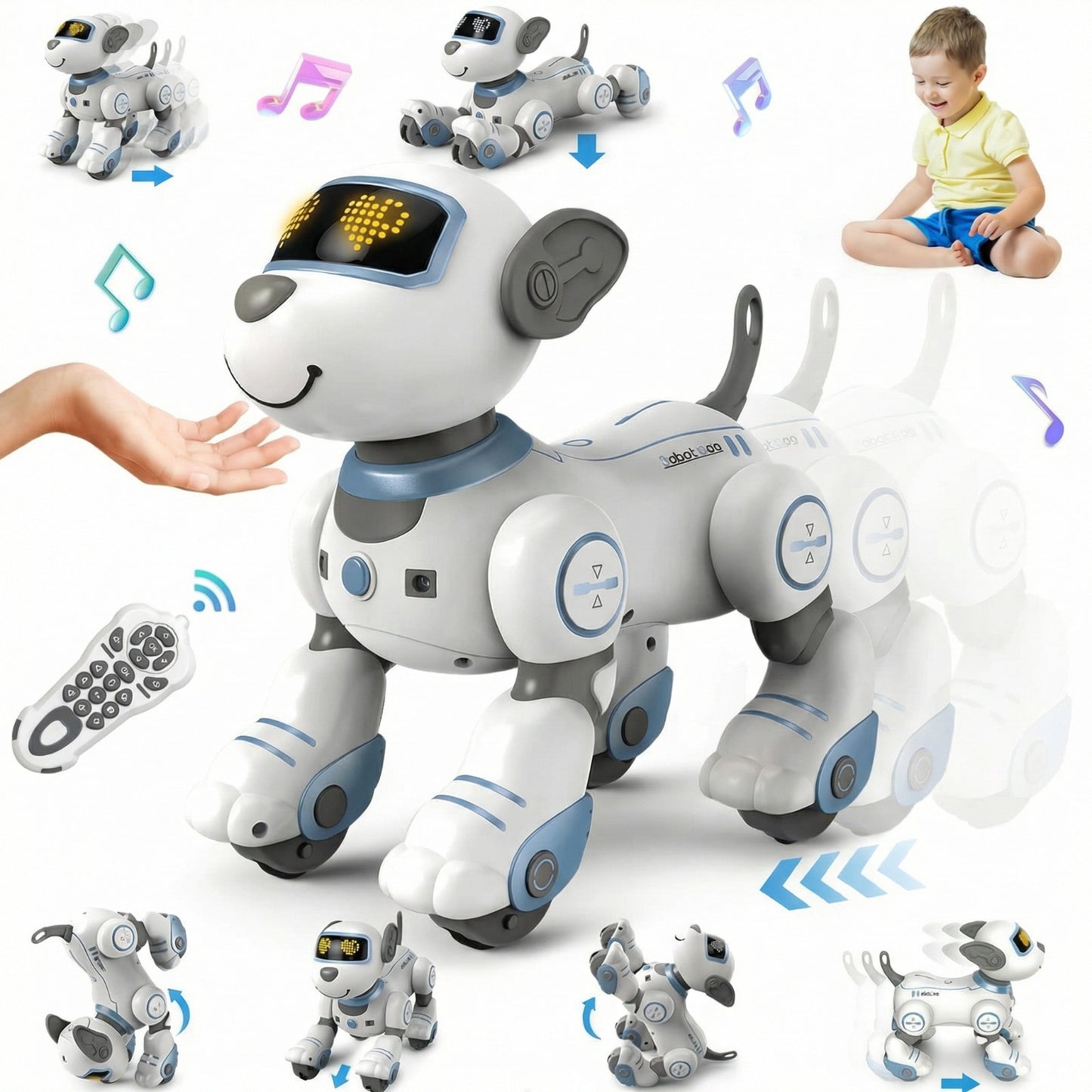 RoboDog Smart – Perro Robot Interactivo con Control Remoto