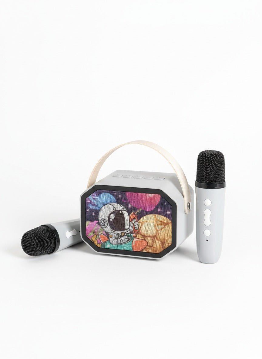 Karaoke Kids Party Pro – Parlante Bluetooth con 2 Micrófonos