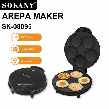 Máquina para Pancakes Eléctrica SOKANY 5 Puestos