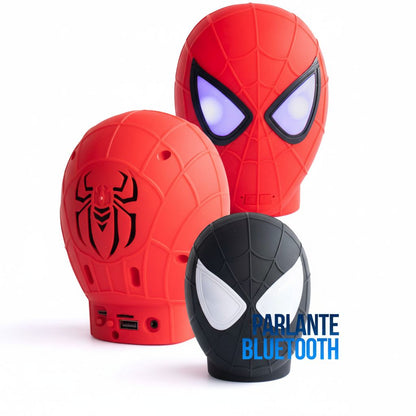 Parlante Bluetooth Spider-man LED