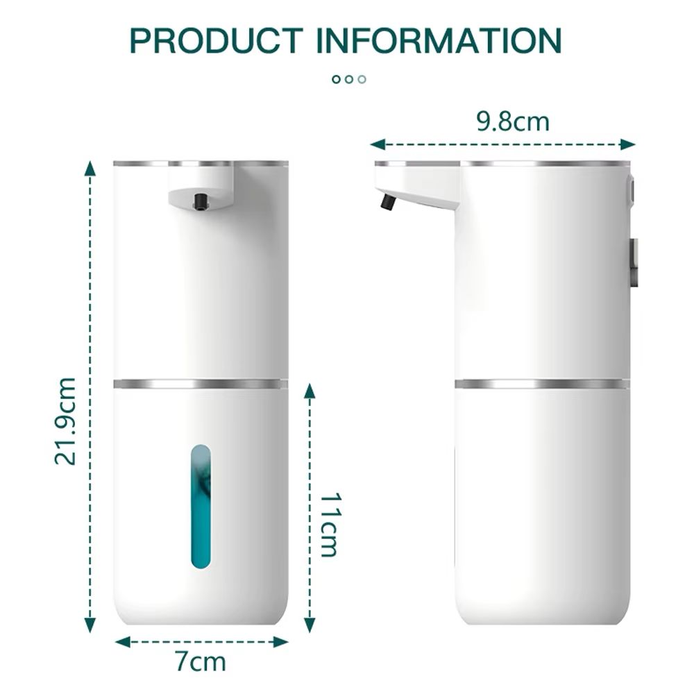 Dispensador Automático de Jabón Espuma Recargable con Sensor Inteligente