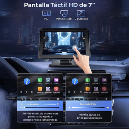 Pantalla Multimedia Inteligente para Carro con CarPlay y Android Auto Inalámbrico