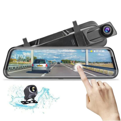 Espejo Retrovisor Táctil 10” + Cámara Trasera HD
