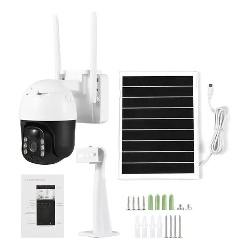 Cámara de Seguridad con Panel Solar IP66