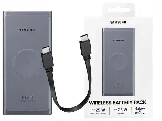 Power Bank Samsung 10.000 mAh con Carga Inalámbrica y Carga Rapida 25W