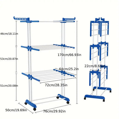 Tendedero de ropa plegable