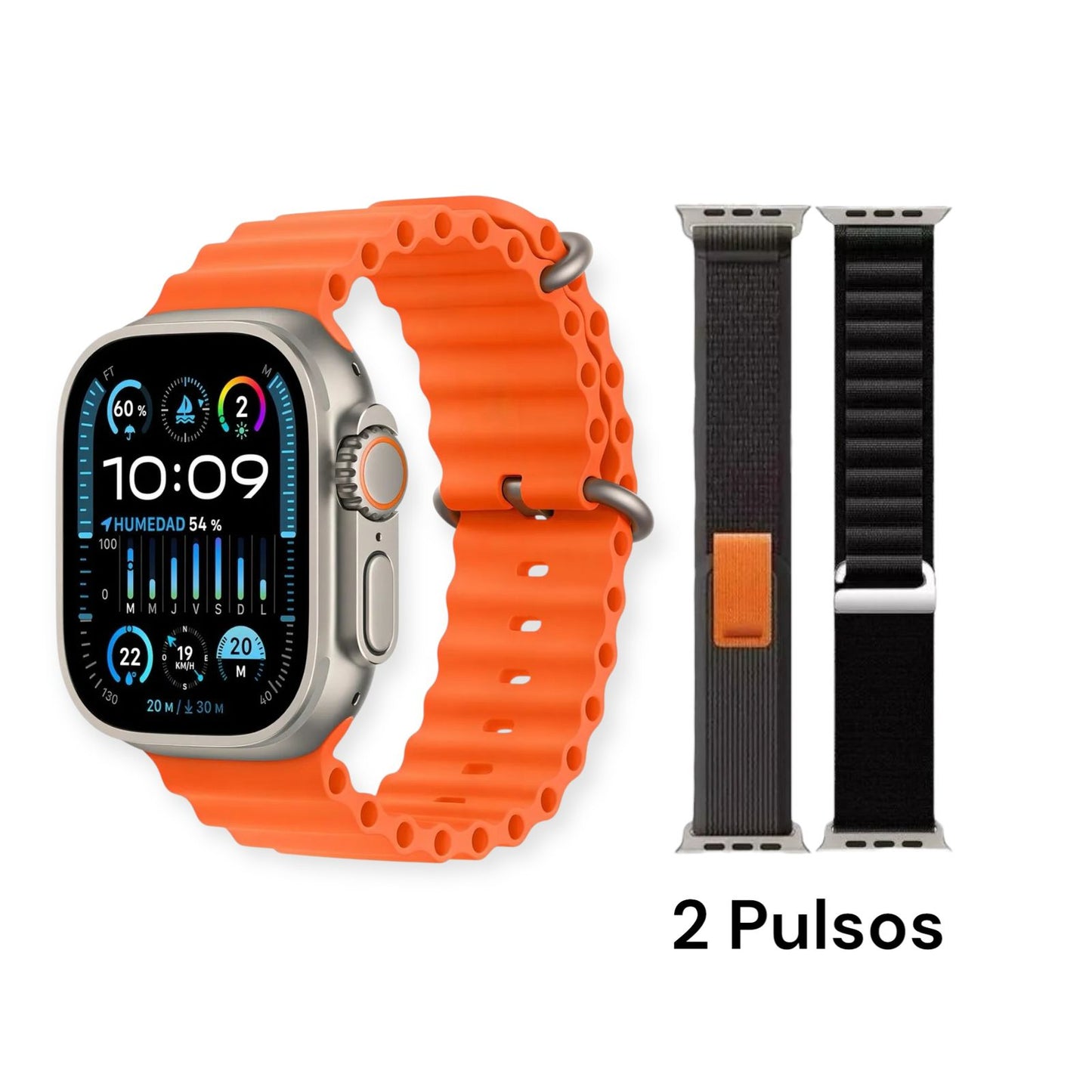 Smartwatch Reloj inteligente + Diadema JBL + Audífonos Bluetooth i12