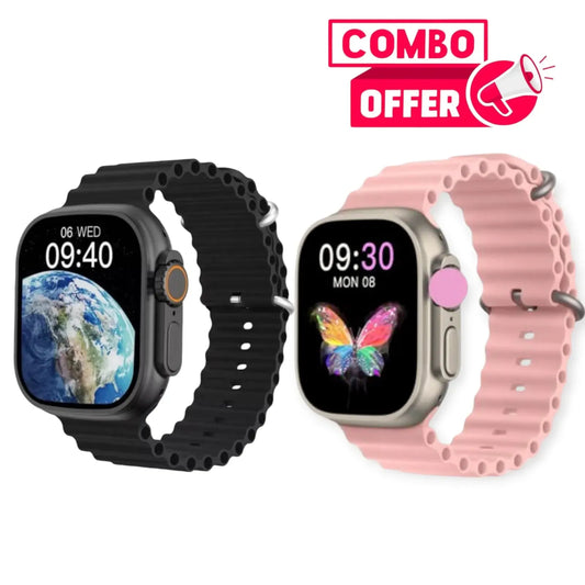 Smartwatch Combo Pareja Mujer Y Hombre