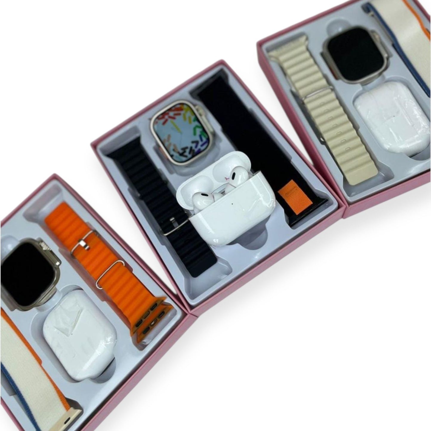 Smartwatch Reloj inteligente + Diadema JBL + Audífonos Bluetooth i12