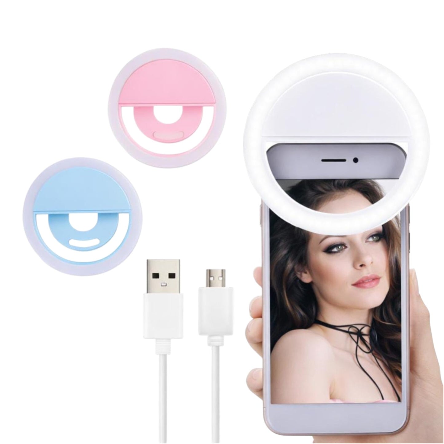 Luz LED para Selfies con Clip para Celular