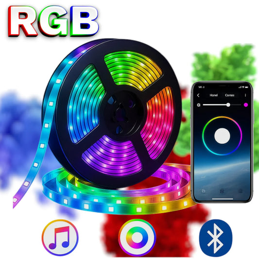 Cinta De Luz Led Rgb Multicolor 5 Metros Tira Led Control