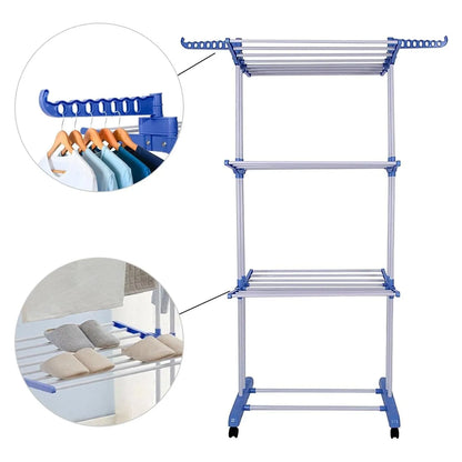 Balde Plegable con motor + Tendedero ropa plegable 3 niveles